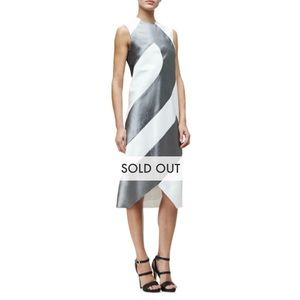Narciso Rodriguez Sleeveless Two-Tone Shift Dress